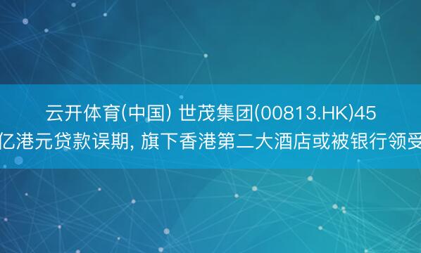 云开体育(中国) 世茂集团(00813.HK)45亿港元贷款误期， 旗下香港第二大酒店或被银行领受