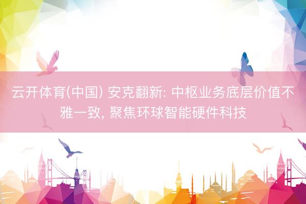 云开体育(中国) 安克翻新: 中枢业务底层价值不雅一致， 聚焦环球智能硬件科技