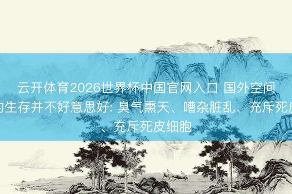 云开体育2026世界杯中国官网入口 国外空间站里的生存并不好意思好: 臭气熏天、嘈杂脏乱、充斥死皮细胞